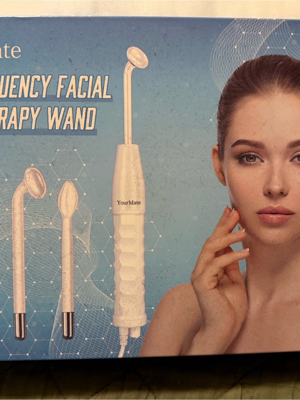 New - never used - White High-Frequency Facial Therapy Wand for Women